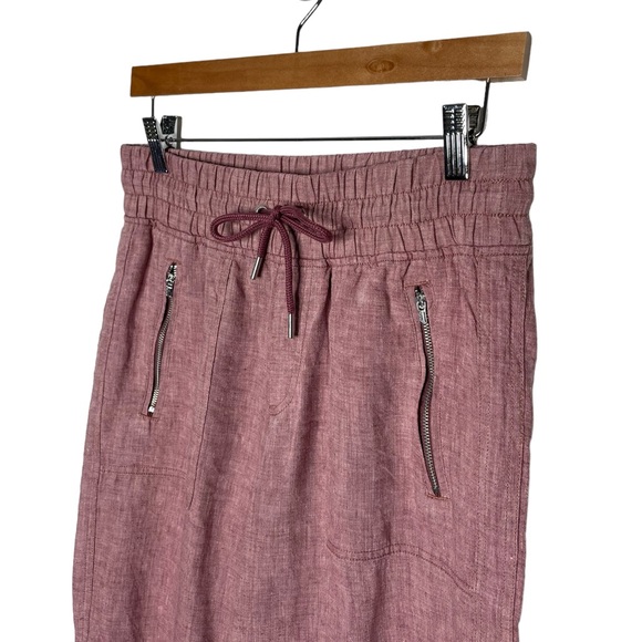 Athleta | Cabo Linen Wide Leg Pants in Tawny Rose 6 - Picture 6 of 6